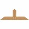 Ekena Millwork Portland Smooth Timber Gable Bracket, Western Red Cedar, 48"W x 18"H x 1 1/2"D x 5 1/2"F, 9/12 Pitch GBW048X18X0206POR00SWR - alternate 1